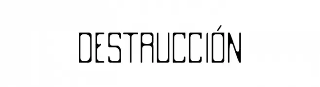Destrucci  フリーフォントのダウンロード