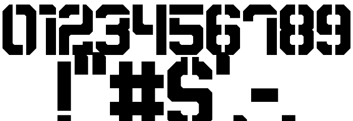 Destructive Regular Font OTHER CHARS