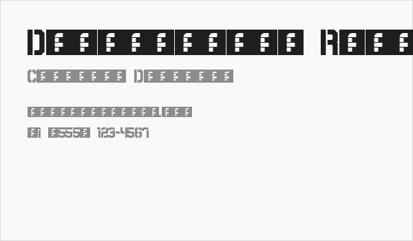 Destructive Regular Business Card