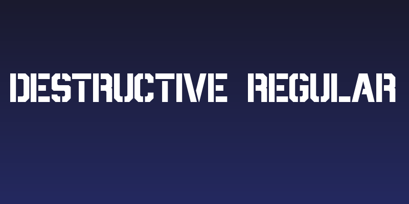 Destructive Regular Social Header