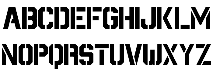 Destructive Regular Font LOWERCASE