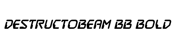 DestructoBeam BB Bold Font
