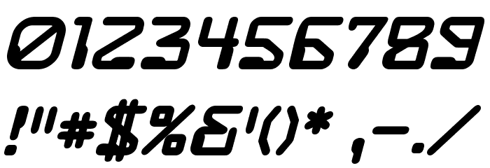 DestructoBeam BB Bold Font OTHER CHARS