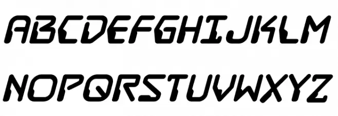 DestructoBeam BB Bold Шрифта ВЕРХНИЙ
