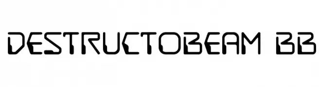 DestructoBeam BB  Frei Schriftart Herunterladen