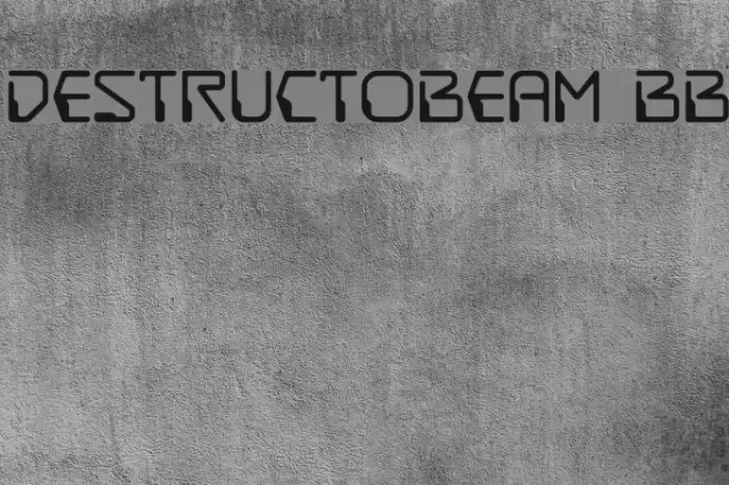 DestructoBeam BB Font examples