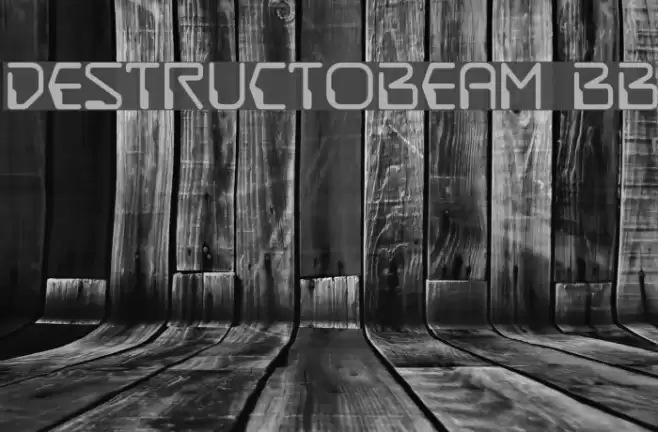 DestructoBeam BB Font examples