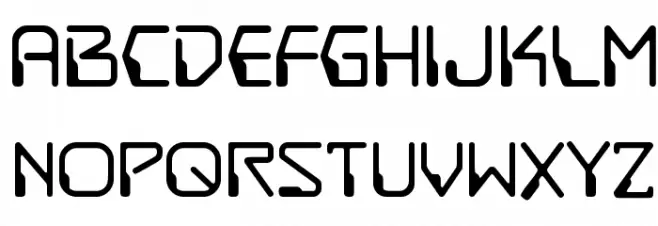 DestructoBeam BB 字体 小写