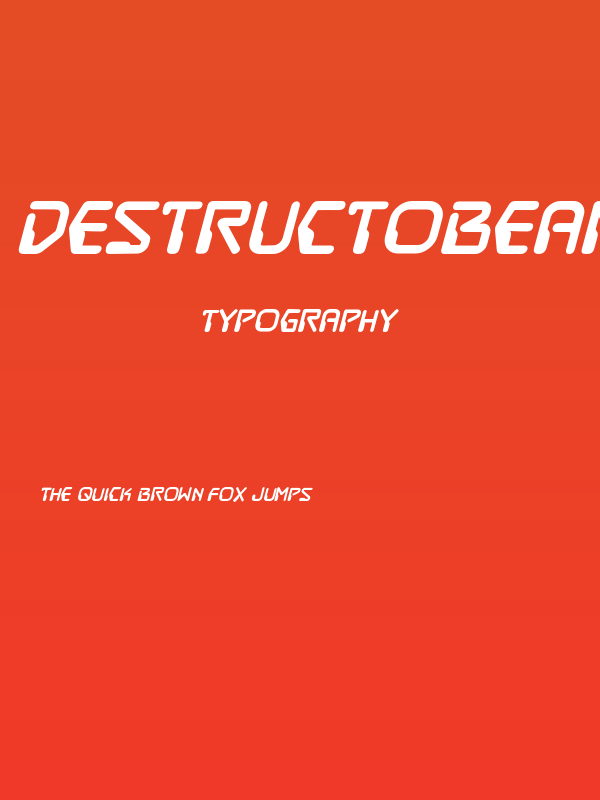 DestructoBeamBB-Bold Poster