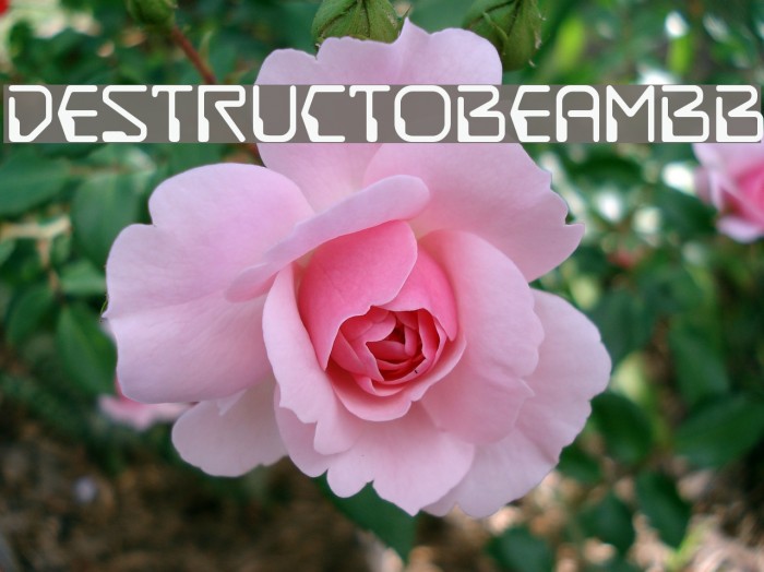 DestructoBeamBB Font examples