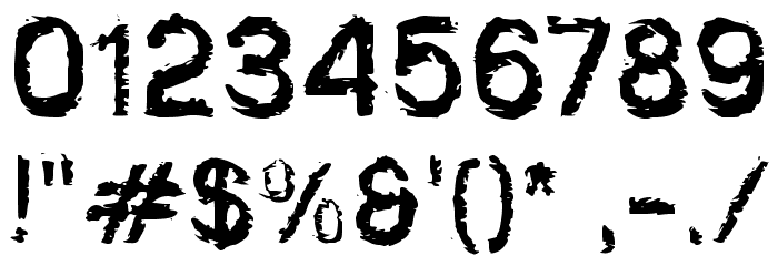 Destruksi Font OTHER CHARS