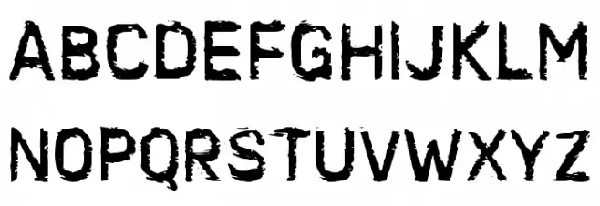 Destruksi Font UPPERCASE