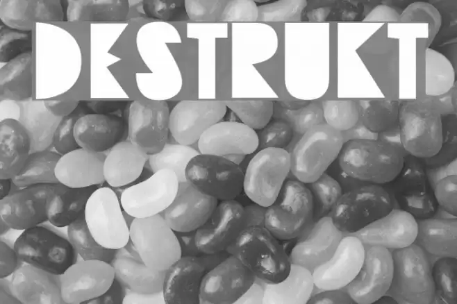 Destrukt Font examples