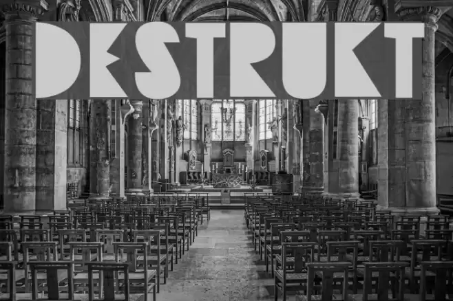 Destrukt Font examples