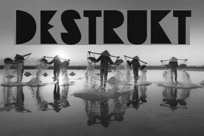 Destrukt Font examples