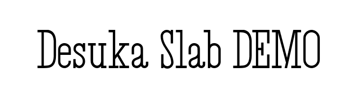 Desuka Slab DEMO  नि: शुल्क फ़ॉन्ट्स डाउनलोड
