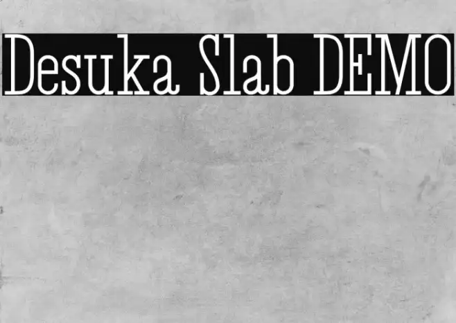 Desuka Slab DEMO Example 1