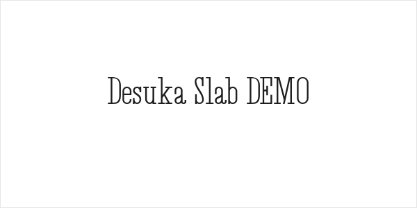 Desuka Slab DEMO Logo