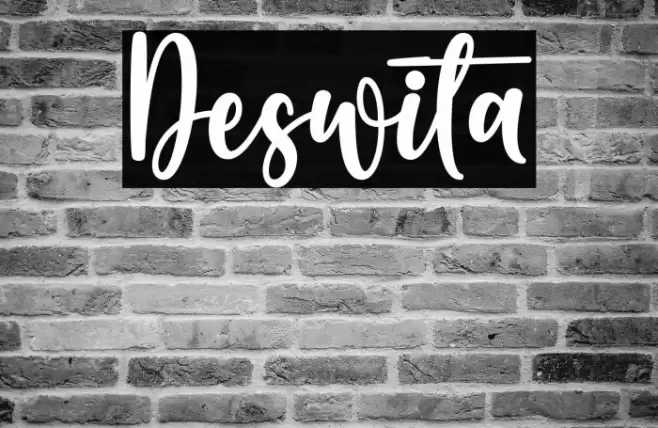 Deswita Font examples
