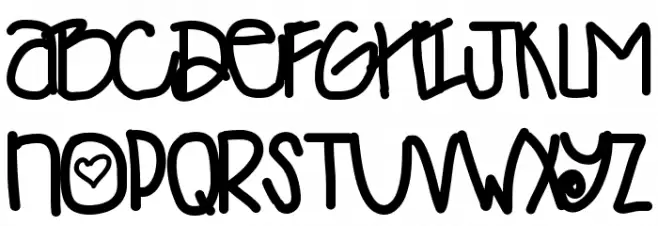 DesyMiniCakes Schriftart Groß