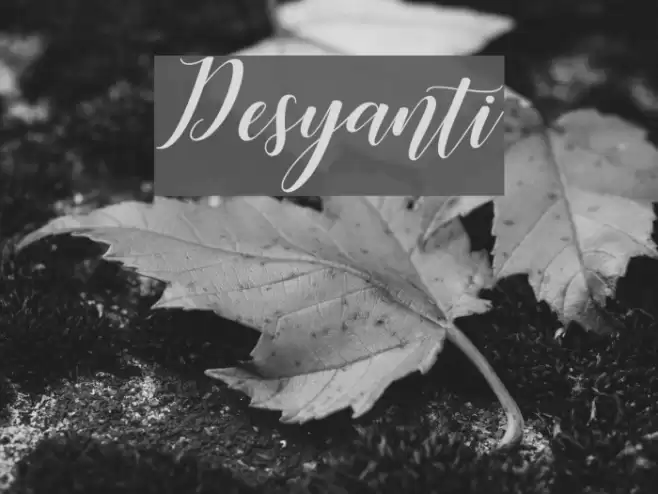 Desyanti Font examples