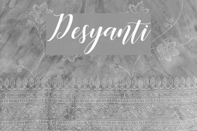 Desyanti Font examples