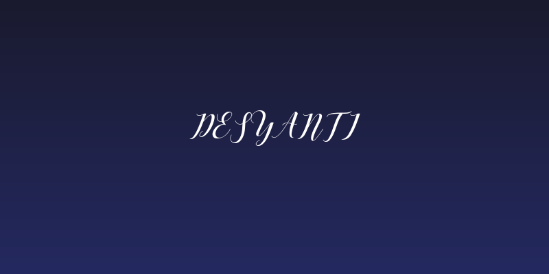 Desyanti Social Header