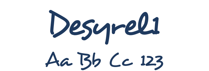 Desyrel1 Font Preview