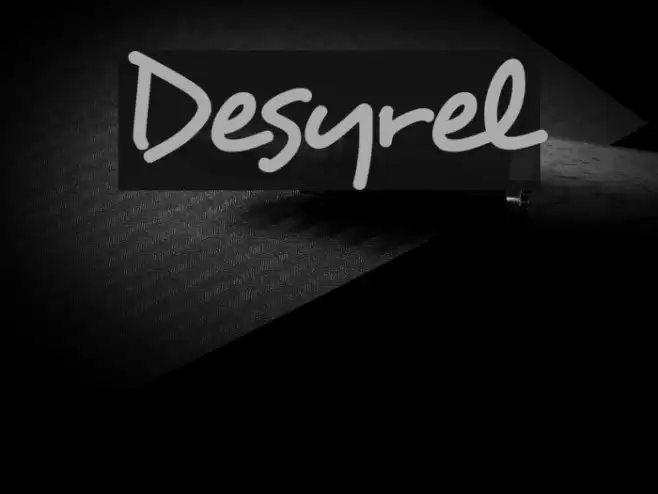 Desyrel フォント examples