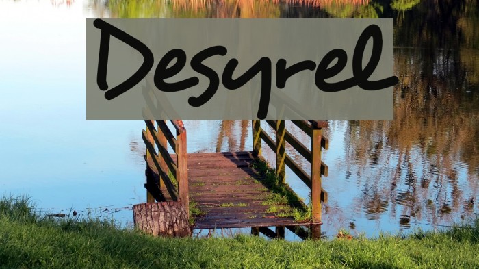Desyrel Font examples