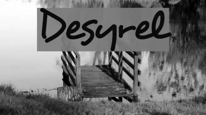 Desyrel フォント examples