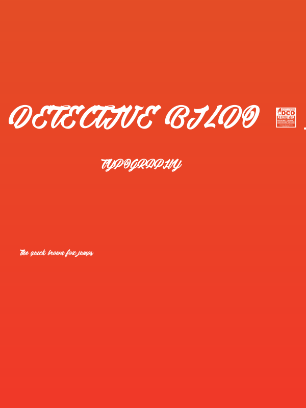 Detective Bildo 2_PersonalUseOnly Poster