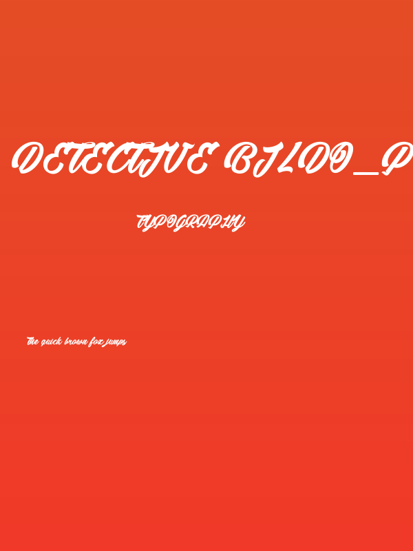 Detective Bildo_PersonalUseOnly Poster