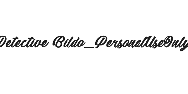 Detective Bildo_PersonalUseOnly Logo