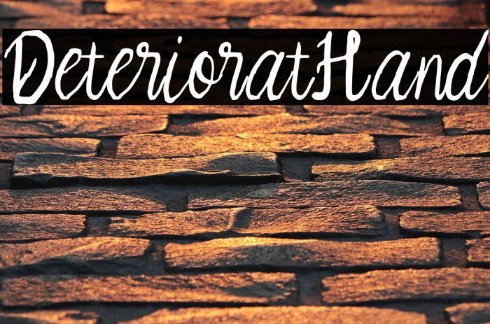 Deteriorat Hand Example 2