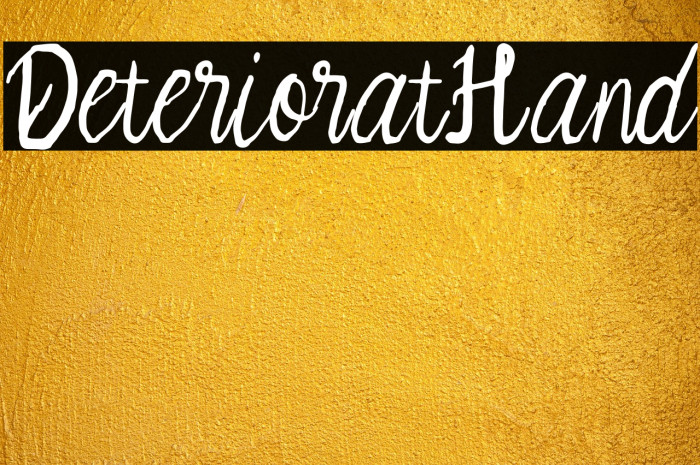 Deteriorat Hand Example 3
