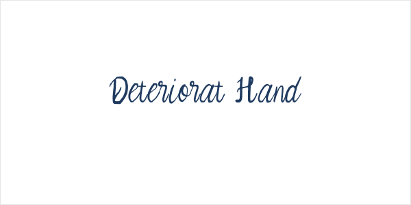 Deteriorat Hand Logo