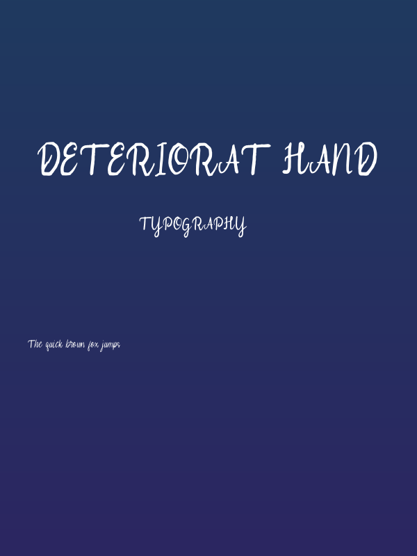 Deteriorat Hand Poster