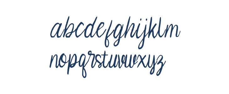 Deteriorat Hand Lowercase