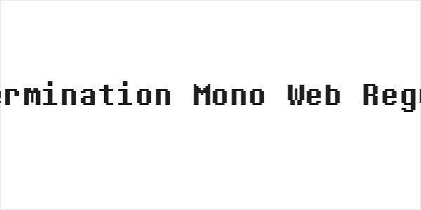 Determination Mono Web Regular Logo