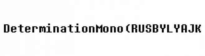 Determination Mono(RUS BY LYAJK  Fuentes Gratis Descargar