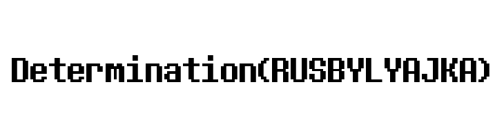 Determination (RUS BY LYAJKA)  フリーフォントのダウンロード