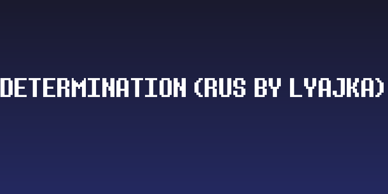 Determination (RUS BY LYAJKA) Social Header