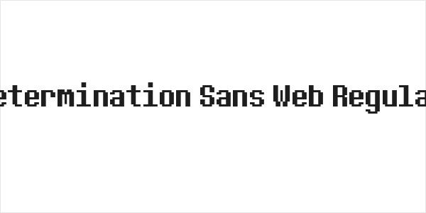 Determination Sans Web Regular Logo