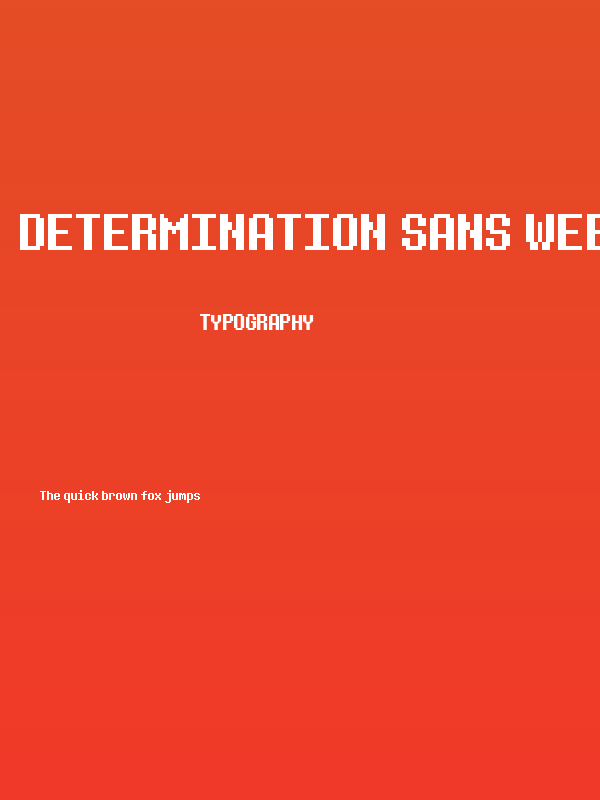 Determination Sans Web Regular Poster