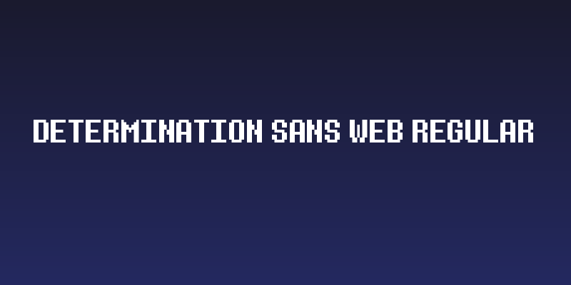 Determination Sans Web Regular Social Header