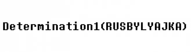 Determination1 (RUS BY LYAJKA)  Frei Schriftart Herunterladen