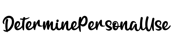 Determine Personal Use  Frei Schriftart Herunterladen