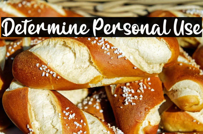 Determine Personal Use Example 1