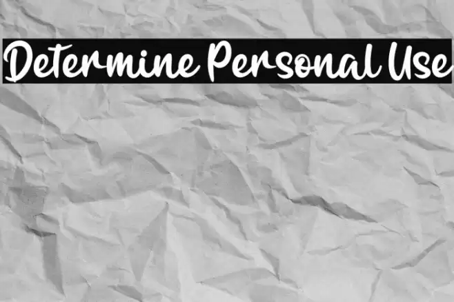 Determine Personal Use Font examples